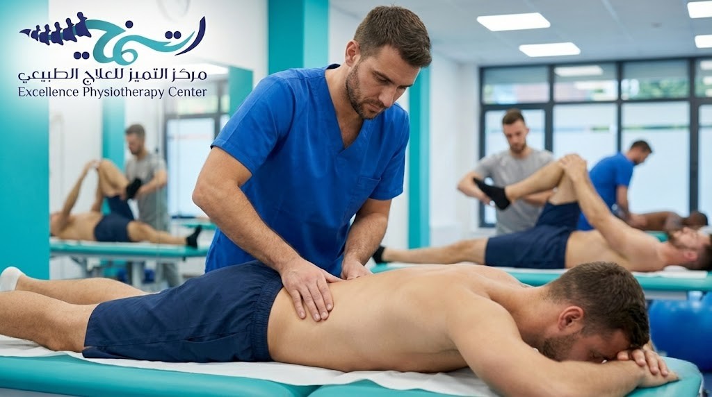 جلسات علاج طبيعى على الظهر