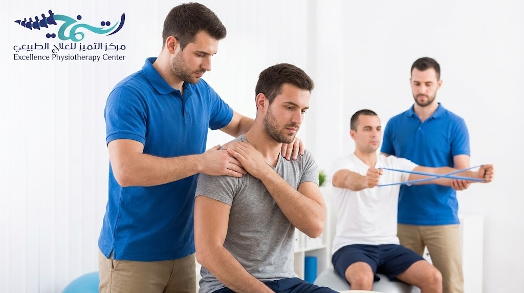 جلسات علاج طبيعي على الكتف