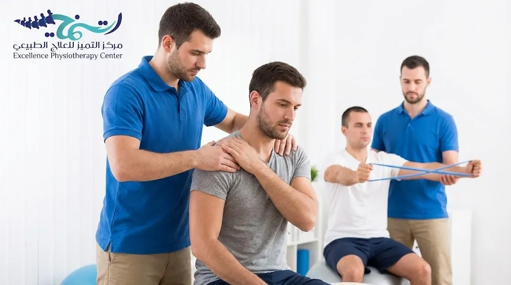 جلسات علاج طبيعي على الكتف