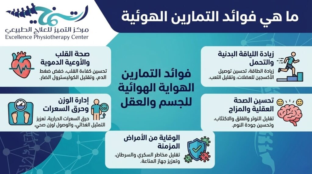 فوائد التمارين الهوائية للجسم بشكل عام