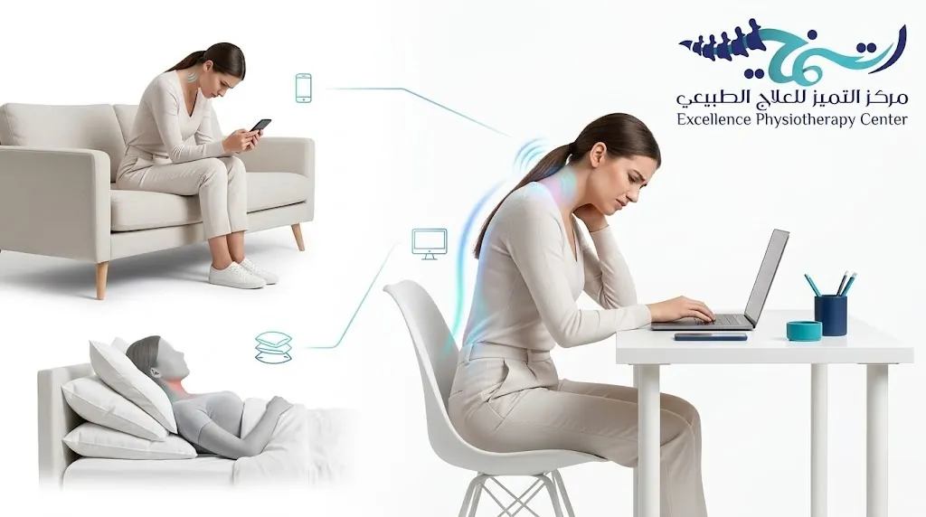 ما الأخطاء الشائعة التي تزيد من خشونة الرقبة؟