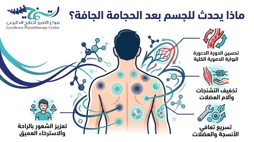 ماذا يحدث للجسم بعد الحجامة الجافة؟ دليلك الكامل للتغيرات والنصائح 3 ماذا يحدث للجسم بعد الحجامة الجافة؟ دليلك الكامل للتغيرات والنصائح