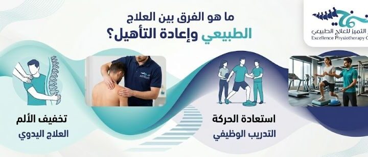 الفرق بين العلاج الطبيعي وإعادة التأهيل