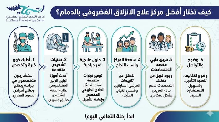كيف تختار افضل مركز علاج الانزلاق الغضروفي بالدمام