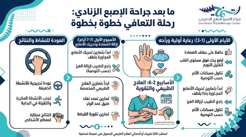 دور العلاج الطبيعي بعد عملية الإصبع الزنادي