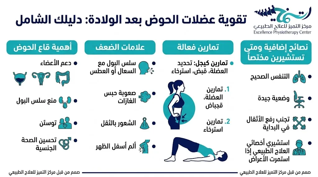 تقوية عضلات الحوض بعد الولادة