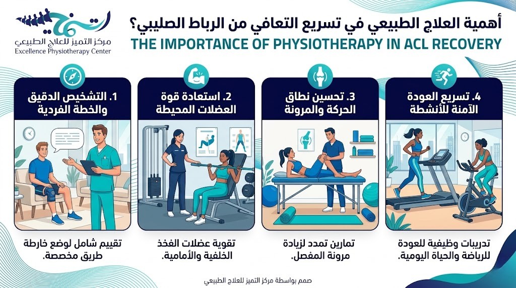 ما أهمية العلاج الطبيعي في تسريع التعافي من الرباط الصليبي؟