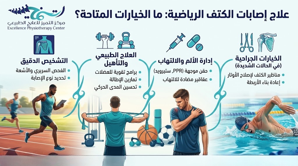 علاج إصابات الكتف الرياضية: ما الخيارات المتاحة؟ 