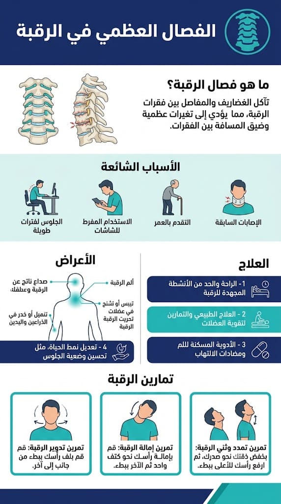 الفصال العظمي في الرقبة