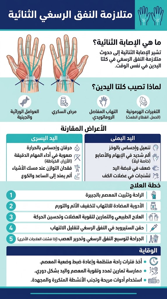 متلازمة النفق الرسغي الثنائية