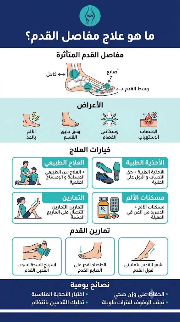 ما هو علاج مفاصل القدم؟: تخفيف الألم واستعادة الحركة بدون جراحة 
