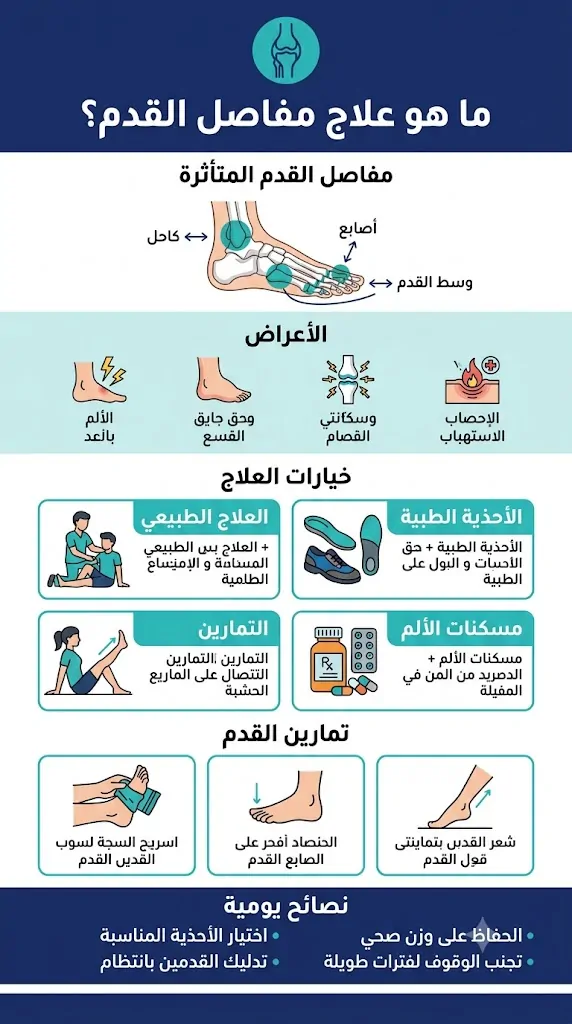 ما هو علاج مفاصل القدم؟: تخفيف الألم واستعادة الحركة بدون جراحة 