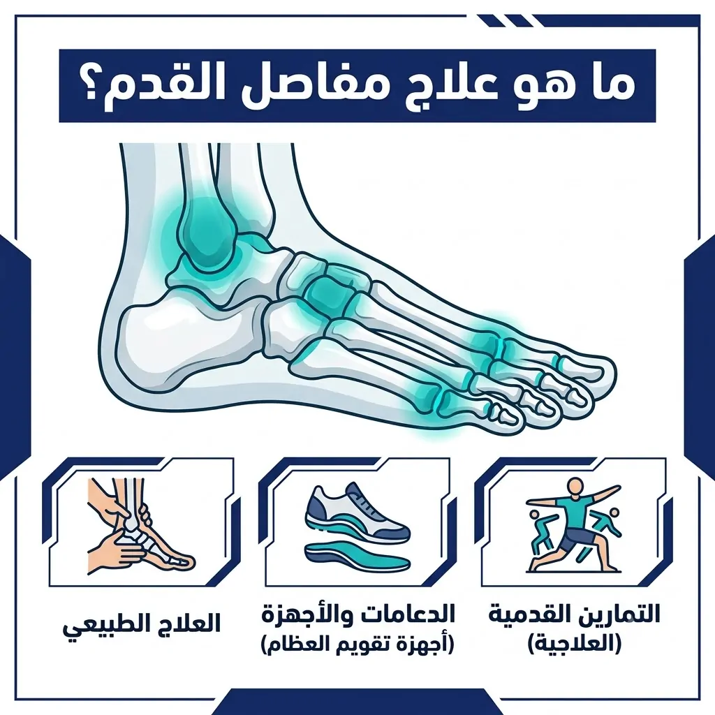 ما هو علاج مفاصل القدم؟: تخفيف الألم واستعادة الحركة بدون جراحة 