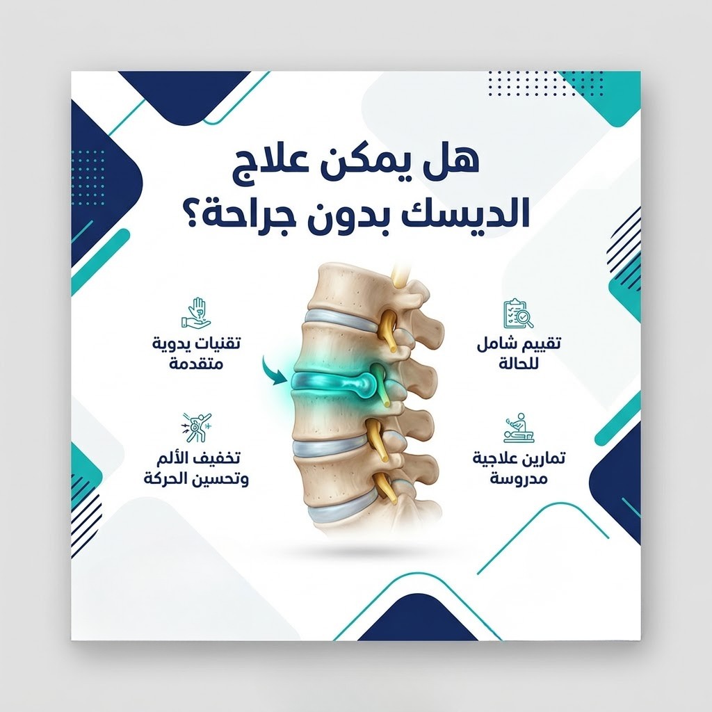 هل يمكن علاج الديسك بدون جراحة