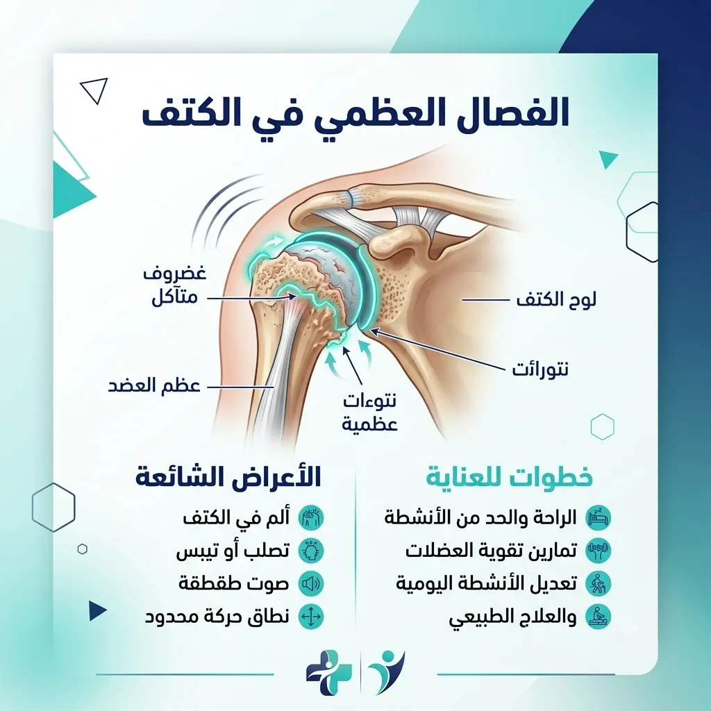 ما هو الفصال العظمي في الكتف؟
