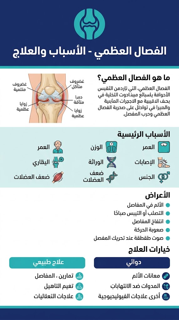 الفصال العظمي الاسباب والعلاج