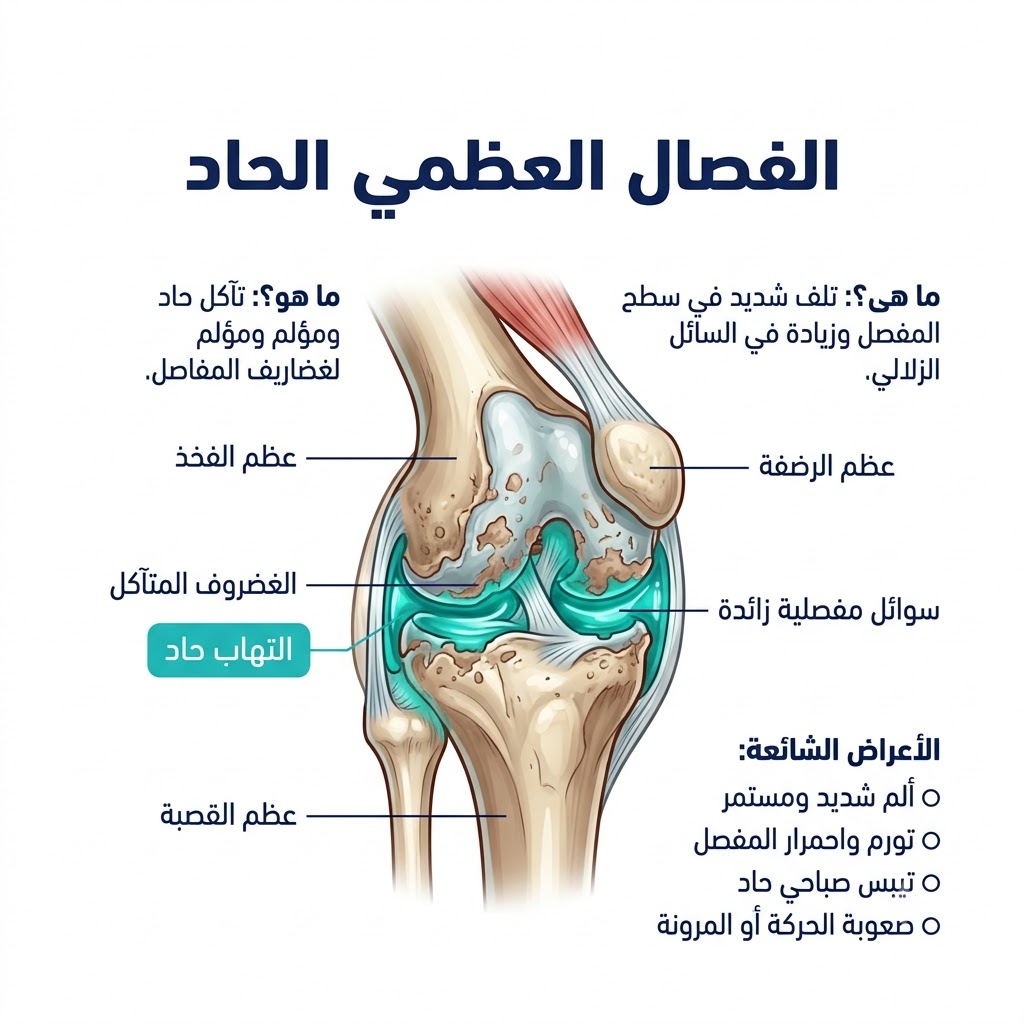 الفصال العظمي الحاد
