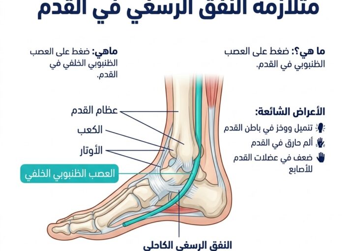متلازمة النفق الرسغي القدم: الأعراض والأسباب والعلاج الطبيعي