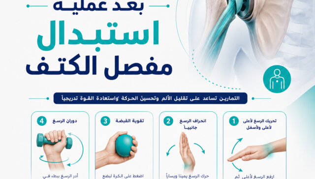 العلاج الطبيعي بعد عملية استبدال مفصل الكتف