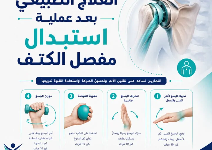 العلاج الطبيعي بعد عملية استبدال مفصل الكتف