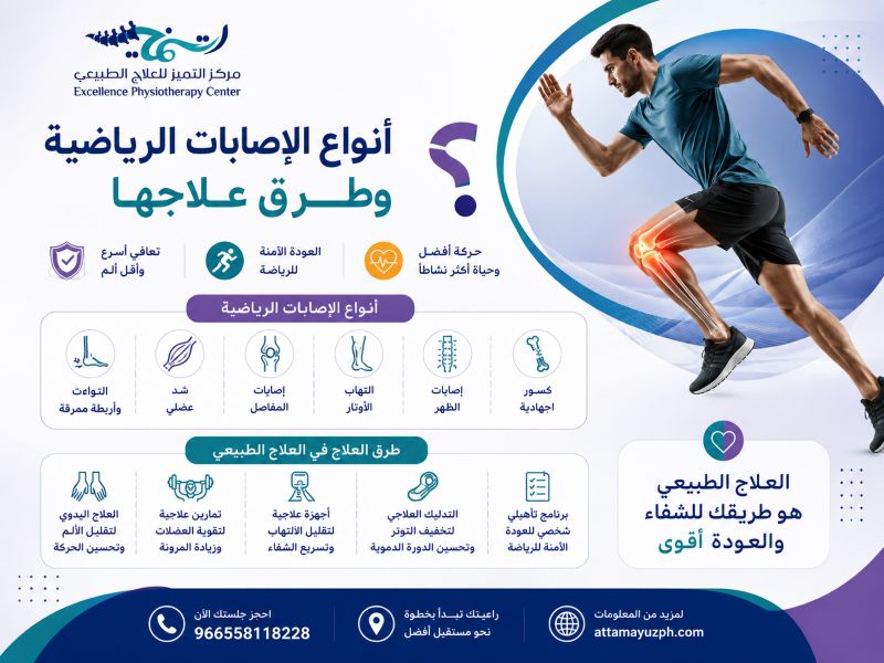 ما هي أنواع الإصابات الرياضية وطرق علاجها؟