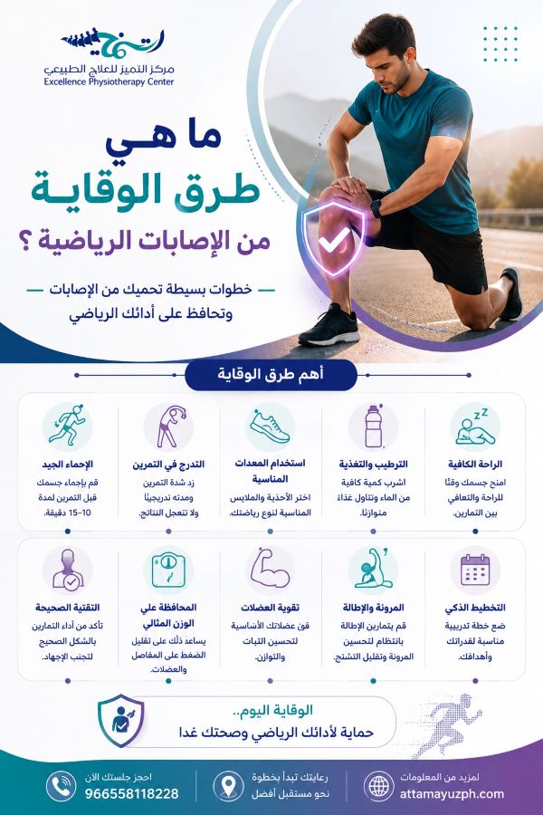 ما هي طرق الوقاية من الإصابات الرياضية
