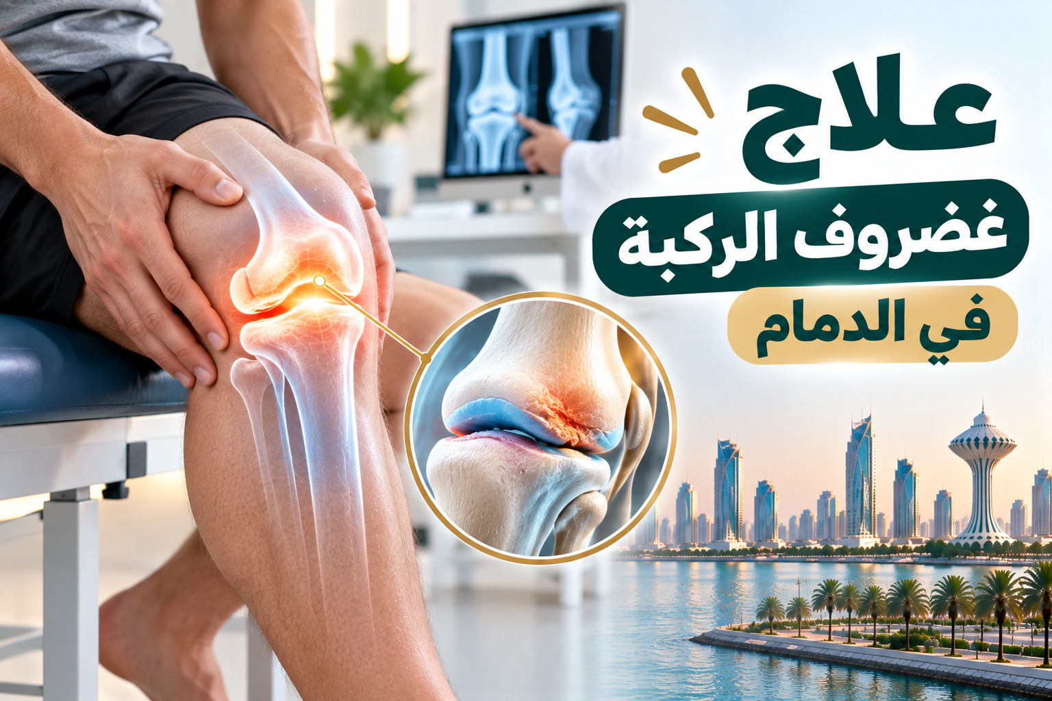 علاج غضروف الركبة في الدمام